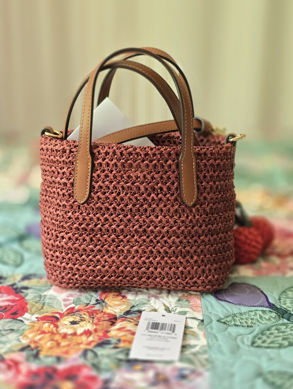 *NWT* COACH City Mini Tote Bag With Charms In Russet - Picture 4 of 16